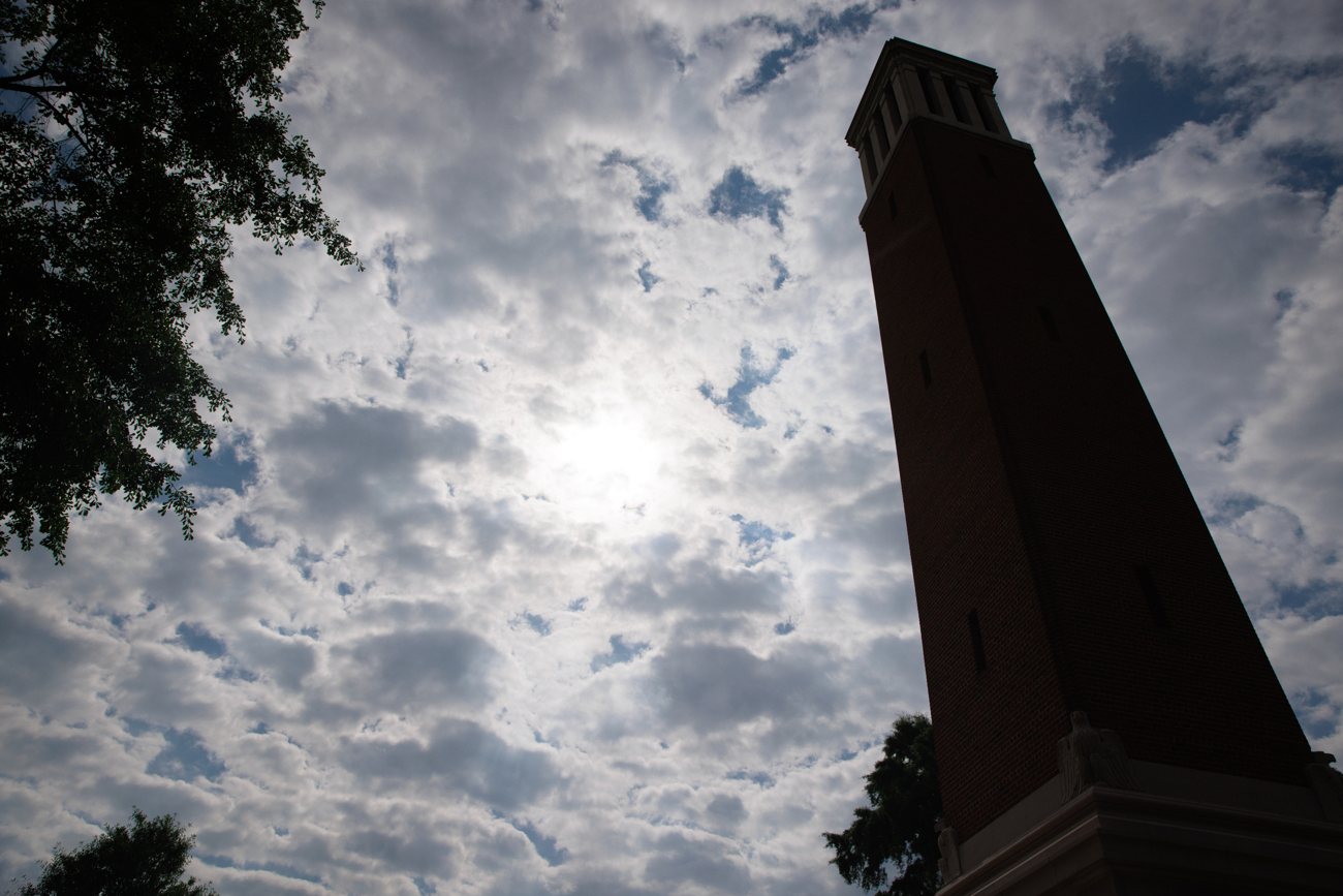 Denny Chimes against the sky