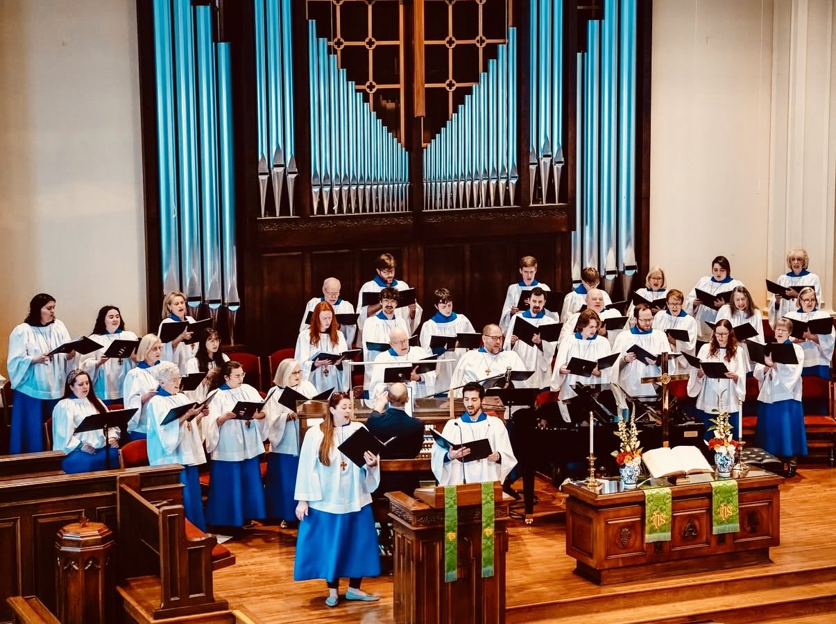 The Chancel Choir in worship
