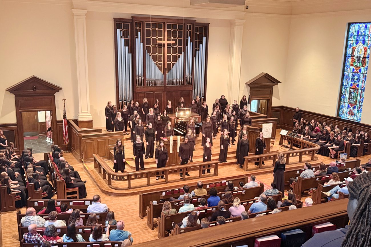The University of Alabama Treble Chorus performing as a guest ensemble